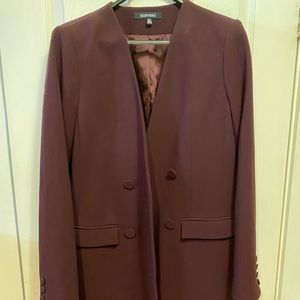 Plum Long Blazer